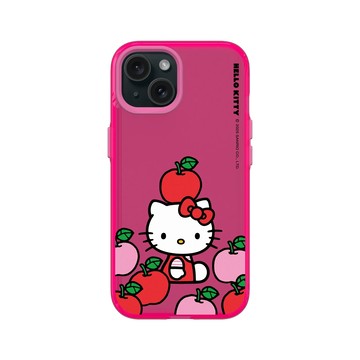 iPhone 15 Clear 粉漾桃 - 三麗鷗-Hello Kitty - 蘋果疊疊樂