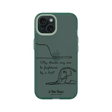 iPhone 15 Clear 憂墨綠 - Le Petit Prince 小王子 - 這不是一頂帽子