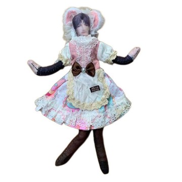 台灣出貨✨ 新款可愛新款老鼠幹衣服 抽象玩具衣服 換裝搞笑cos服 學院風公主風 泡泡袖著替 配件超值平價款