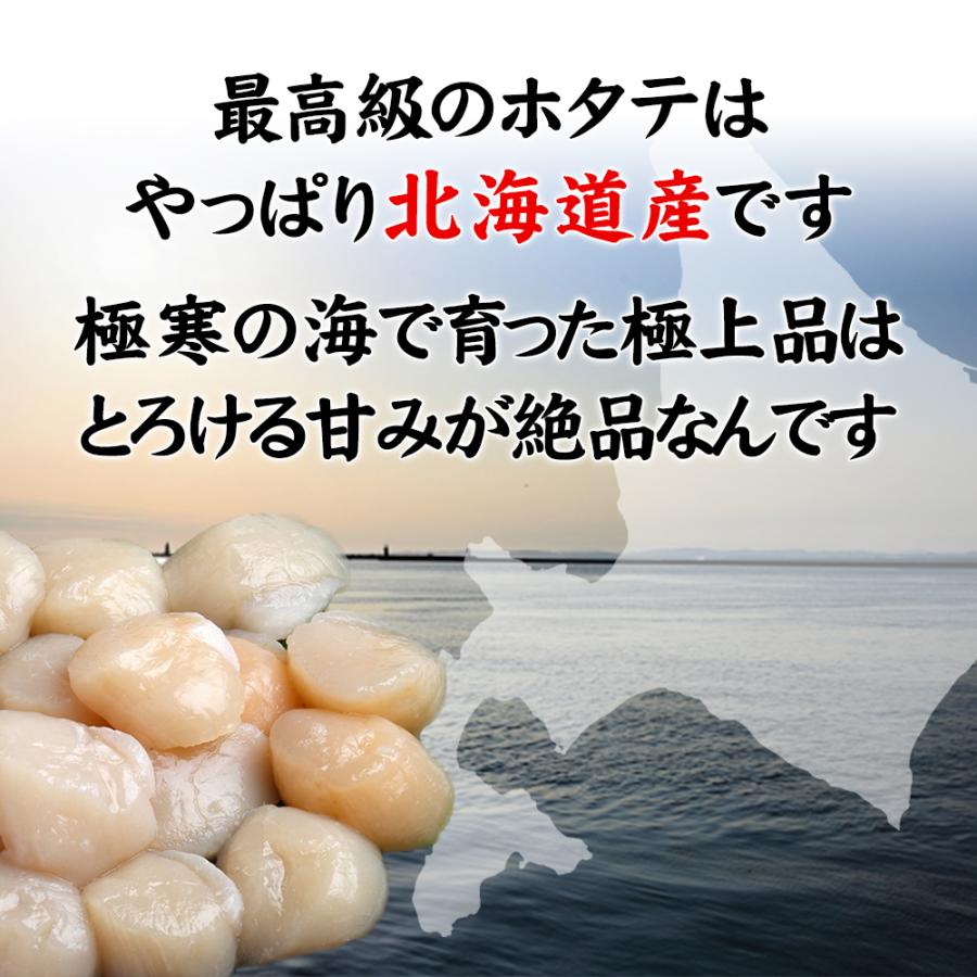 ホタテ 刺身 北海道産 帆立 ほたて 貝柱 1kg (36〜40粒）2S｜刺身用｜BBQ｜北海道｜新鮮｜海鮮｜バラ｜冷凍｜お祝い｜ギフト