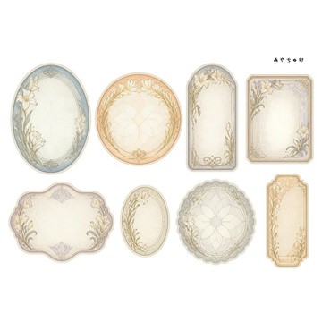 【9 月新品】20-149-0127 裁切紙 幻想復古浪漫喫茶