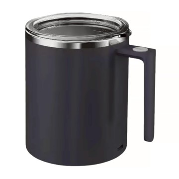 Mufasa 電動磁力攪拌杯 升級款 黑色 360ml，316不鏽鋼內膽，IP67防水，Type-C充電  miban2