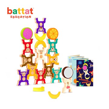 Battat 猴力嗨疊疊樂_聊育系列 小朋友玩具 兒童玩具 感統玩具