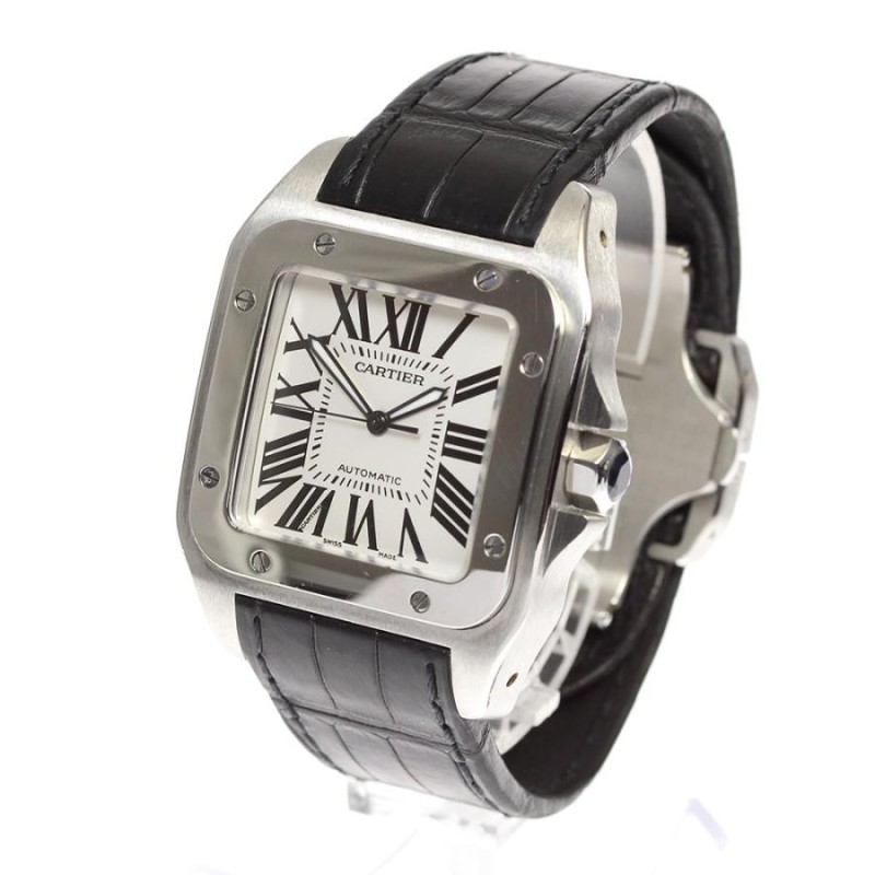 CARTIER】カルティエ サントス100 LM W20073X8 自動巻き メンズ | LINEショッピング