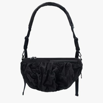 【Cote&Ciel】Orne Otra Gathered Black No.29229斜背包