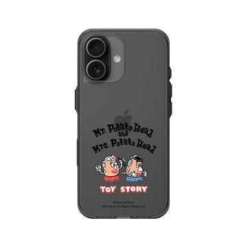 iPhone 17 Clear (相機按鈕) 酷墨灰 - 迪士尼-玩具總動員 Toy Story - Hello! 蛋頭先生與蛋頭太太