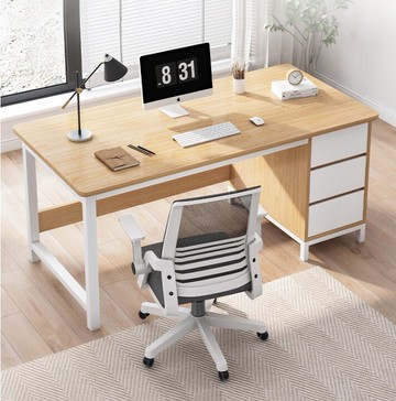 單人辦公桌辦公室桌子桌椅組合電腦桌職員工書桌女孩臥室簡約臺式