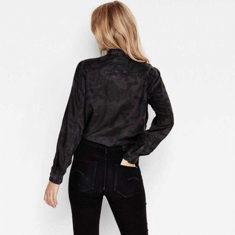 G-STAR RAW (ジースターロゥ) Rovic Crusader Boyfriend Shirt （ローブック 十字軍のボーイフレンドシャツ） ミリタリー 迷彩 ボーイフレンドシャツ G-STAR RAW (ジースターロゥ) Rovic Crusader Boyfriend Shirt