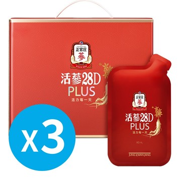 活蔘28D PLUS 30入 X3盒(效期:2027/02)