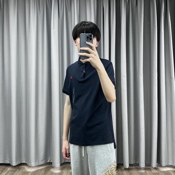 諾諾E站 2025夏季新款 男裝短袖POLO衫全棉刺繡透氣上衣潮 牛系列