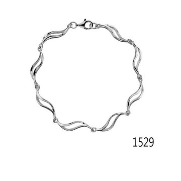 銀淬坊 PurCoeur 925純銀 簡單弧線曼妙舞姿曲線窈窕手鍊