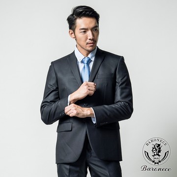 BARONECE 雅致品味羊毛料西裝外套_黑(617307-11)