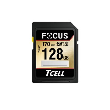 TCELL FOCUS A2 SDXC UHS-I U3 V30 170/110MB 128GB 攝影專用記憶卡