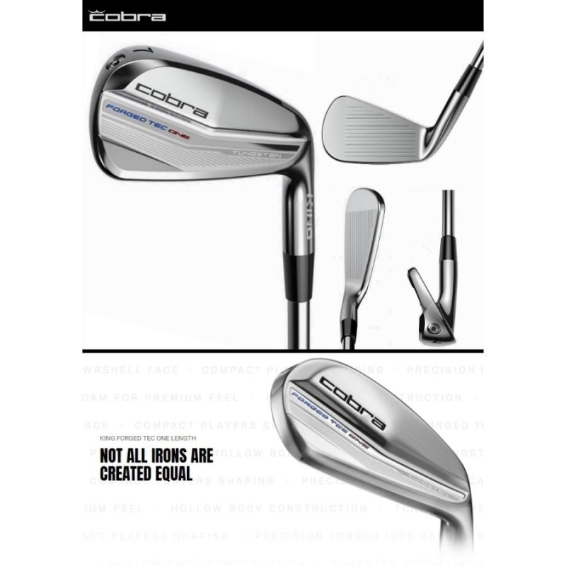 レフティモデル）Cobra Golf KING Forged Tec ONE Length Iron コブラ キング フォージド テック ワンレングス  アイアン 5-9P(6本セット) | LINEブランドカタログ