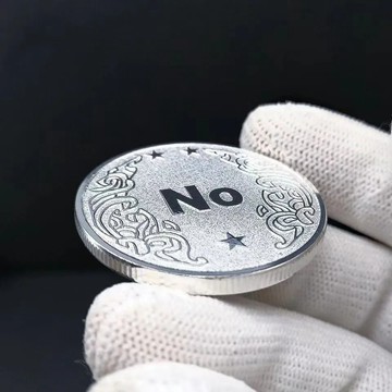 ⚡免運臺灣有貨⚡小紅書衕款YES/NO決策幣倖運硬幣許願幣高級創意禮品紀念幣小衆