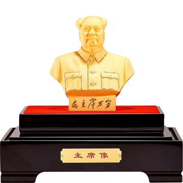 絨沙金擺件毛主席領導人像擺件家居客廳擺設國慶節商務辦公室禮品