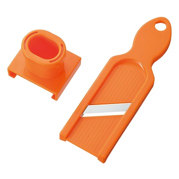 SHIMOMURA 下村工業 磨泥器 日本製造 Yaki Paa 切蒜片機 安全護手 雙面刀片  橘色  1個