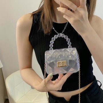 2025新款透明果凍包夏季迷你手提包公主寶寶兒童女童鏈條斜挎包潮
