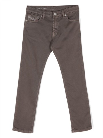 Diesel Kids - 1995-J straight-leg jeans - kids - Cotton/Elastane - 16 yrs - Brown