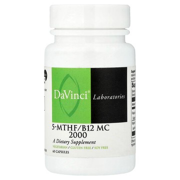 DaVinci Laboratories, 5-MTHF/B12 MC 2000，60 粒膠囊