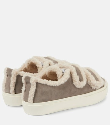 Inuikii Shearling-trimmed suede sneakers