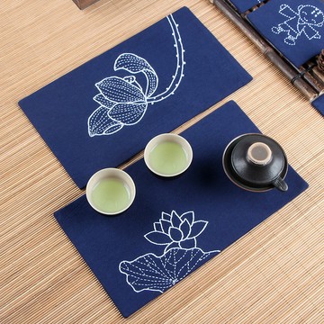 特價💡茶席刺繡diy手工材料包茶杯墊 刺子繡花繡品絲帶繡解悶手工自己繡刺畵 鈎針 刺繡材料包 刺繡畵 戳戳繡 3H4I