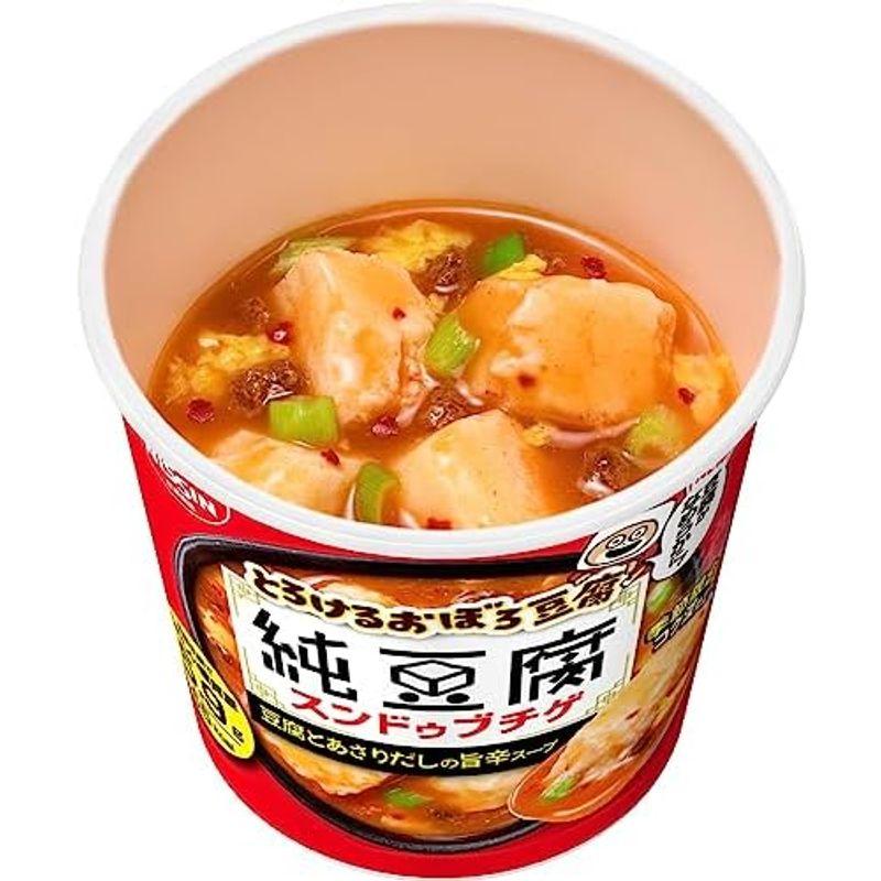 日清食品 とろけるおぼろ豆腐 純豆腐 スンドゥブチゲ 豆腐とあさりだしの旨辛スープ 17g ×6個