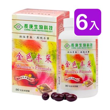 長庚生技 金色丰采軟膠囊 90粒裝 (6入)