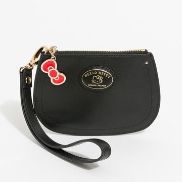 Hello Kitty - Arnold Palmer - 零錢包附手挽帶 Morbidezza系列 - 黑色/451-0314-09-1