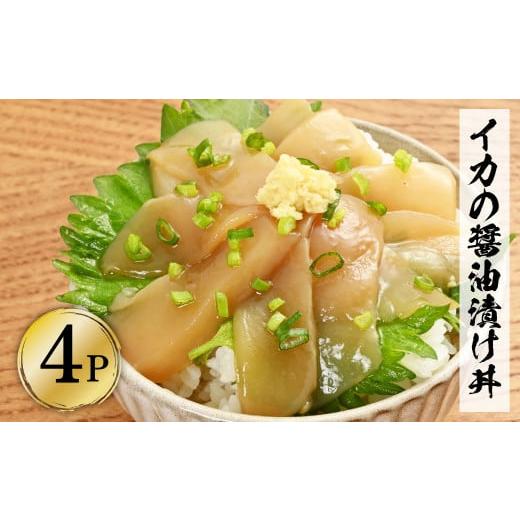 ふるさと納税 高知県 土佐市 イカの醤油漬け丼（4P）セット