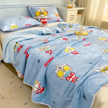 奧特曼卡通夏季水洗棉夏被夏涼被空調被兒童薄被子宿舍單雙人被芯