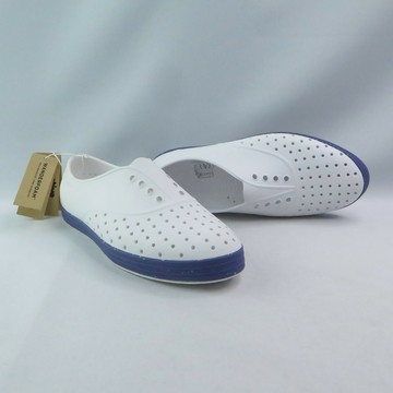 Native JERICHO 女款 F00002609262 洞洞鞋 修身鞋 貝殼白/墨藍/星點【iSport愛運動】