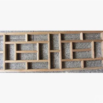 【仿古花格木條-樟子松未上漆-20*100cm-1塊/組】中式裝修背景隔斷玄關 屏風掛件仿古傢俱-30105