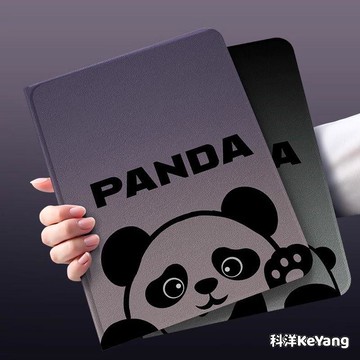 漸變熊貓 平板保護套 適用於 三星Tab S10+ S9FE S8 S7 A9 A8 S6Lite T510 T225