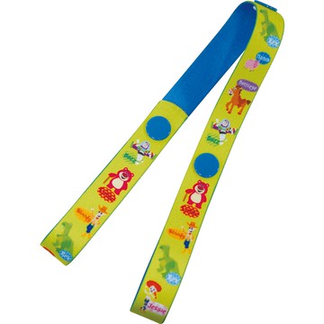 akachan honpo - 玩具防掉繩雙環型-迪士尼-藍綠色-日本製