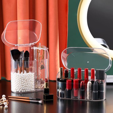 化妝刷收納桶便攜防塵化妝品刷桶筆筒刷子亞克力眉筆眼線筆收納盒