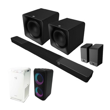 【Klipsch】Core 300+SUB 200 x2+SURR 200 | 7.2.4聲道雙重低音天空聲霸全配劇院組