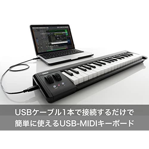 KORG （コルグ） MIDI キーボード コントローラー USB パスパワー DTM プラグイン付属 microKEY2 （マイクロキー） 37鍵