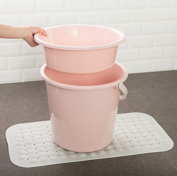水桶  盆桶套裝水桶臉盆加厚桶盆套裝家用宿舍塑料手提桶學生圓桶無蓋  瑪麗蘇
