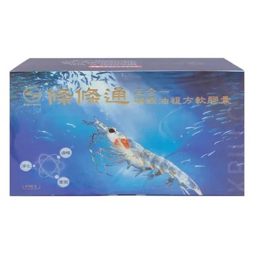 【起動生技】條條通 五合一磷蝦油複方軟膠囊 60粒/盒