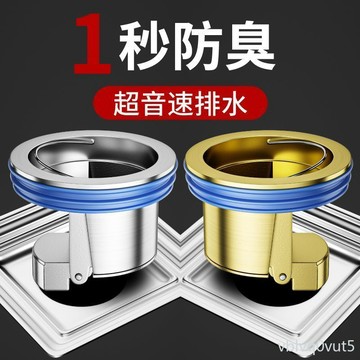 現貨隔日達 防臭地漏芯 全銅內芯 浴室衛生間防臭 下水管道防反味神器 蓋通用防蟲防臭E