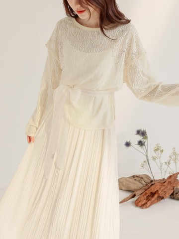 可拆袖洞洞幾何鏤空多穿上衣