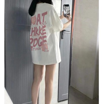 已售9642件💖赤道少女girl 100%純棉 短袖上衣 T恤 短袖T恤 oversize 情侶裝 ins風衣服 短袖