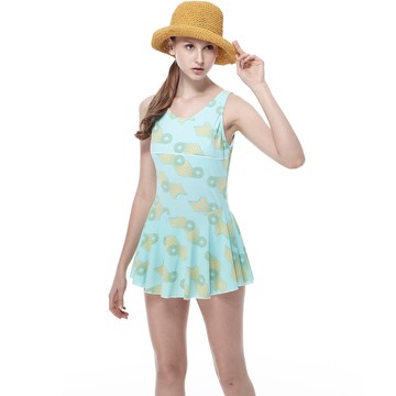 【Bich Loan】泡湯/SPA專用大尺碼連身裙泳裝13006619