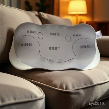 臺灣🚍8H出🉑爆款磁能量健康枕軟迴彈記憶棉成人學生宿捨枕頭護頸分區多功能枕 IHTT