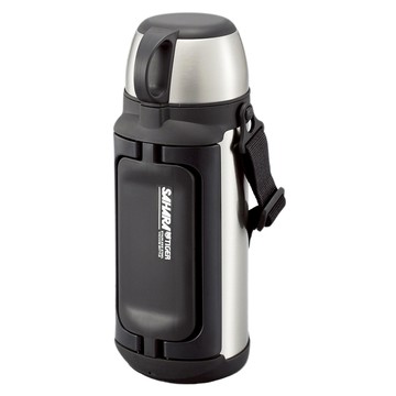 TIGER 虎牌 Sahara 不鏽鋼保溫瓶 防刮防凹 7公分廣口 易於攜帶手柄  銀色  1.49L  1個