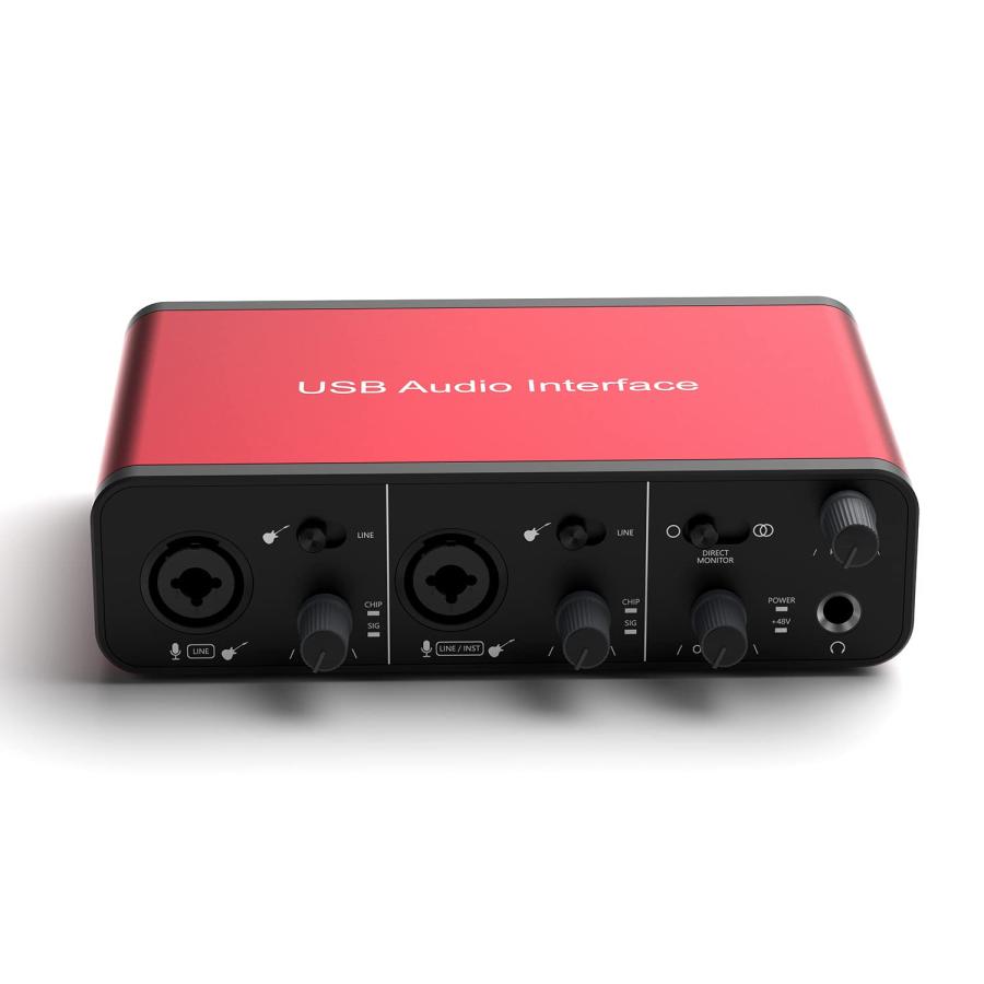 USB Audio Interface 24Bit 192kHz for Recording Podcasting and St 並行輸入品