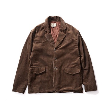 Western Corduroy Jacket - 咖啡色 Brown