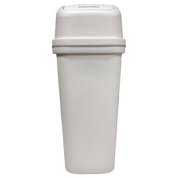 ASVEL 搖蓋垃圾桶 10L 1個  灰白色  1層