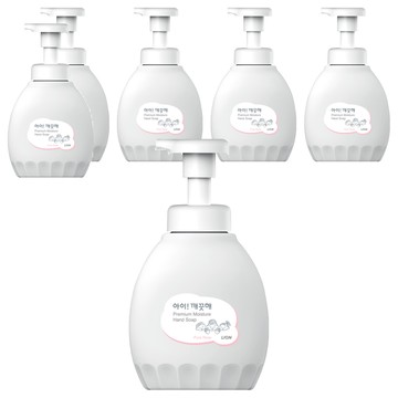 LION 獅王 趣淨 韓國原裝進口 泡泡洗手慕斯 玫瑰花香  450ml  6瓶